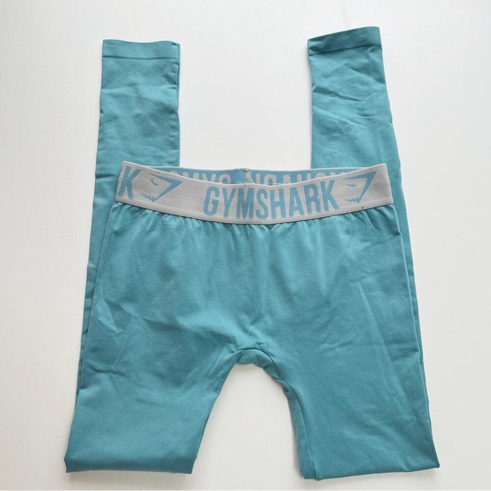 GYMSHARK Flex Low Rise Seamless Leggings Teal Green